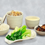 Best Braised Pork Belly, Vegetables, Soup & White Rice 蜜汁红烧肉+拌青菜+原盅炖罐+白饭 in Brooklyn, NY